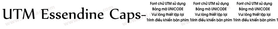 UTM Essendine Caps字体转换